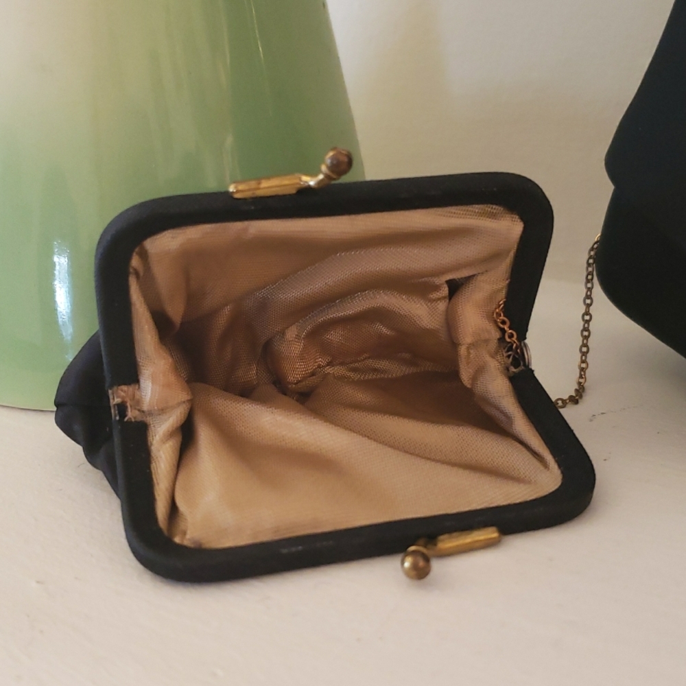 Vintage Lowy & Mund "After Five" 50's Cocktail Handbag & Coin Purse - Picture 10 of 16